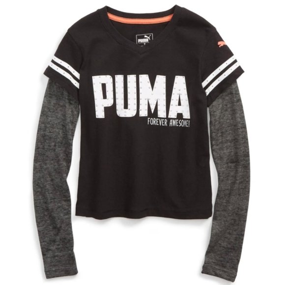 Puma Other - New Girl's PUMA Logo Graphic Tee